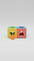 Shape Sorter Cube with Colorful Blocks