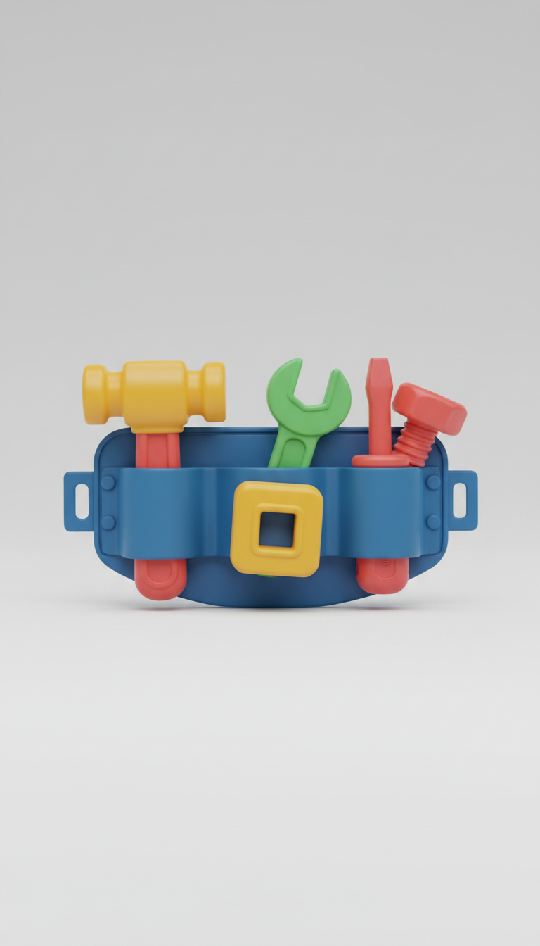 Build & Learn Tool Set with Clickable Fasteners